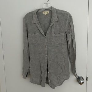 Cloth and stone light grey button down, size xs